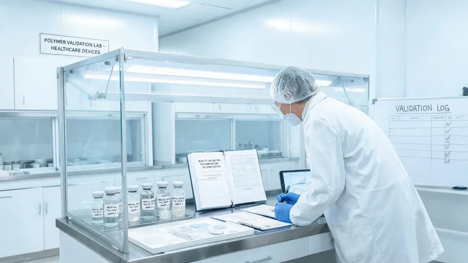 Healthcare polymer validation lab